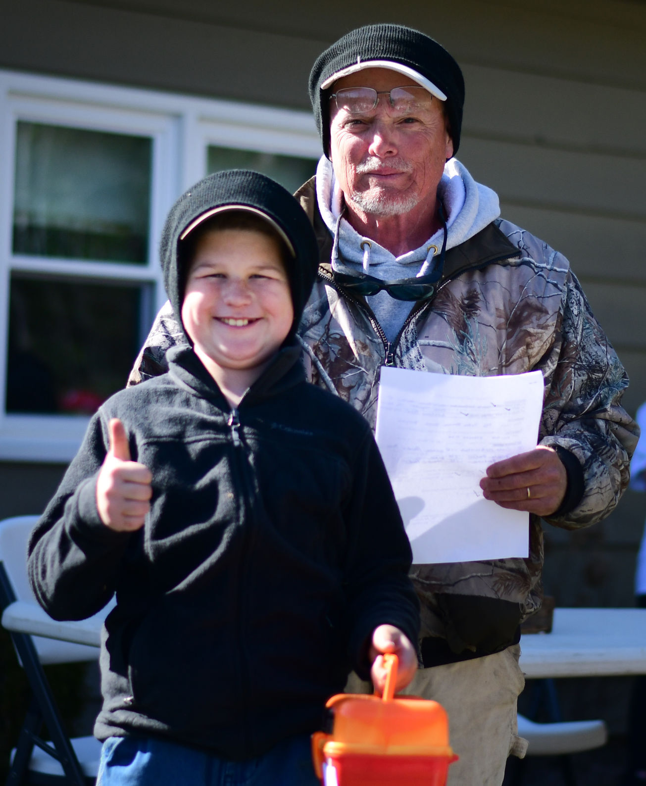 Wesley Trantham -- first fish
